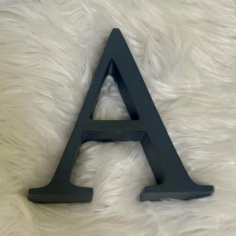Restoration Hardware RH Metal Letter A Room Wall Shelf Decor Industrial Serif